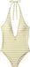 Calvin Klein Plunge One Piece Party Lime Badpak Maat L