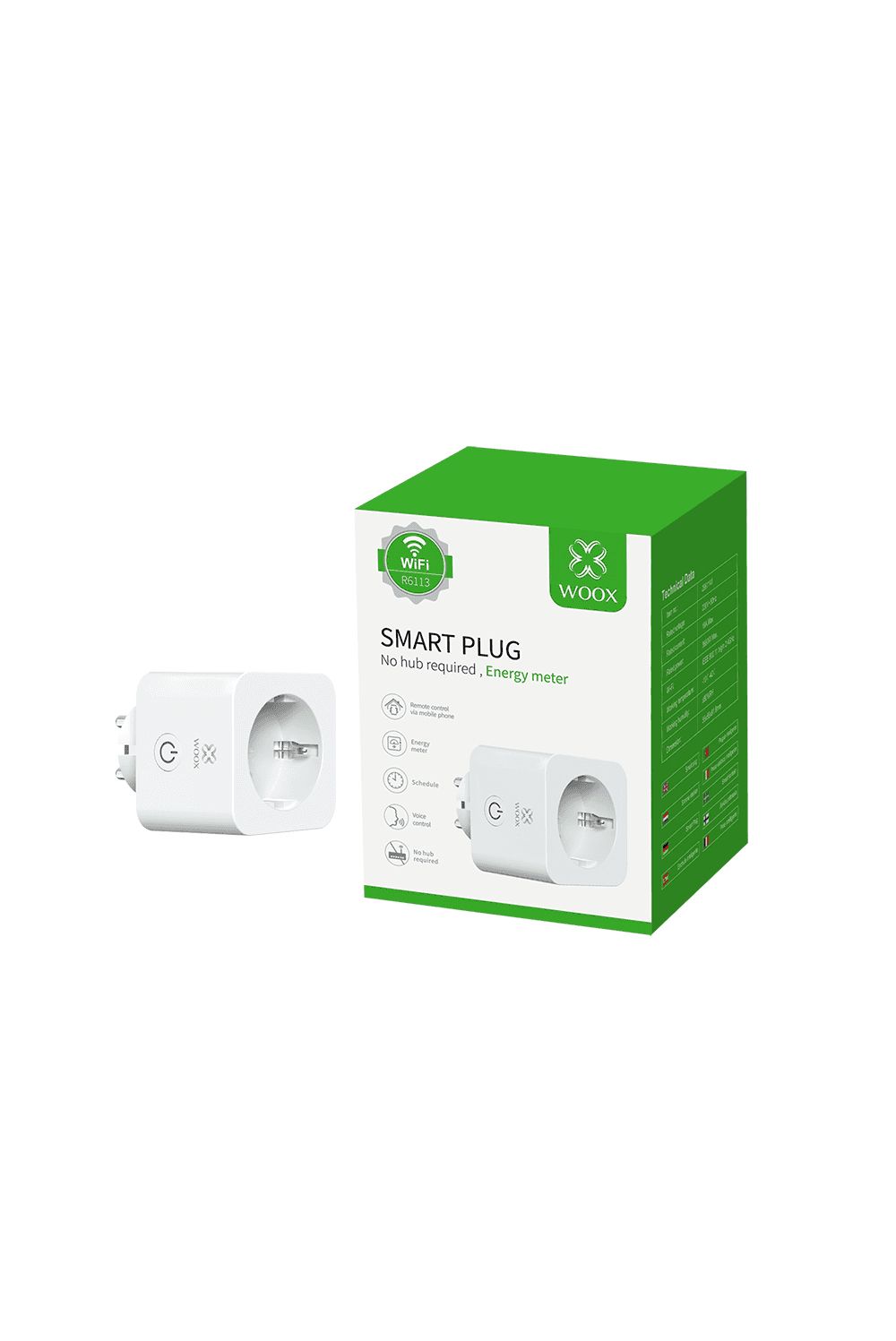 WOOX R6113 Smart Plug - 3680W - White