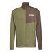 adidas heren Terrex Multi Climawarm Full Zip Tech Fleece Sweatshirt, olive strata, S
