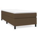 VidaXL Cadre de lit sommier tapissier, marron foncé, 80x200 cm, rembourré