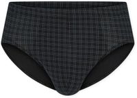 SCHIESSER Cotton Casuals slip (1-pack) - heren minislip zwart geruit