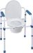 Merkloos / Sans marque Herdegen Toiletstoel 3 in 1 | Postoel | Toiletverhoger | Toiletframe | Inklapbaar