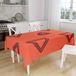Bonamaison Tafelkleed, Anti-Mold, Sneldrogend, Waterdicht, 100% Polyester Tafellaken, Oranje Bordeaux, 140 x 160 Cm - Ontworpen en Vervaardigd in Turkije