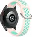 By Qubix Qubix - Geschikt voor Garmin Vivoactive 4 / 4L - Siliconen sportbandje met gesp - Roze + turquoise - Smartwatch bandje 22mm