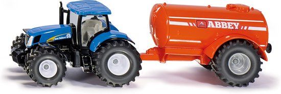 SIKU 1:50 Tractor with 1-axle vacuum tanker - Farm toy