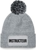Bellatio Decorations Instructeur muts met pompon one size - grijs - wintermuts