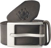 Jan Vanderstorm heren Leren Riem - 155 - donkergrijs - Plus Size