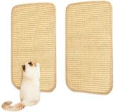 vonsera Shenzhen Haorui Industrial Technology Co., Ltd. Krabmat voor katten, 2 stuks, 50 x 25 cm, beige
