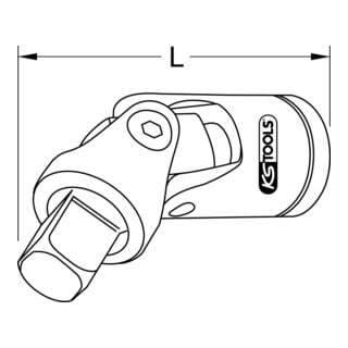 KS Tools KS Tools RVS 3/4" universele koppeling Aantal:1