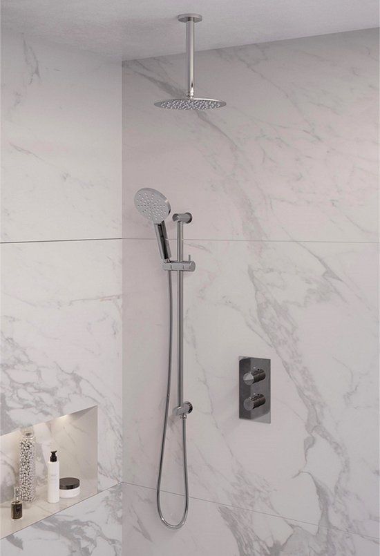 Brauer Chrome Edition Thermostatische Inbouw Regendouche Set 20 cm Douchekop