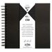 Clairefontaine 95441C - Album om te personaliseren, harde kaft, zwart, 20 x 20 cm, 40 vellen, 185 g