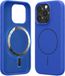 kwmobile Telefoonhoesje voor Apple iPhone 15 Pro - Hoes met siliconen randen en magnetische achterkant compatibel met MagSafe, in Baltisch blauw