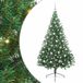 vidaXL - Kunststof - Voorverlichte - Kerstboom - met - 300 - LED - Groen - 210 - cm - PVC