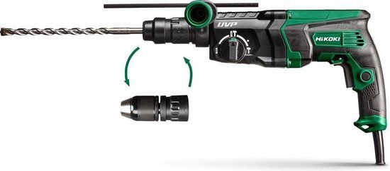 HiKOKI DH28PMY2WSZ SDS-Plus Boor-Hakhamer 230V - In Kunststof Koffer
