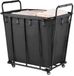 Vevor Wasmand, Waskar, 300L Inhoud, Zwart