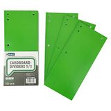 D.RECT 100 stuks kartonnen scheidingsstrips 11x24cm groen 160g/m²