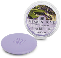 Heart & Home Geurwax - lavendel en salie 1st