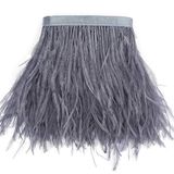 Sowder Struisvogelveren franjes met satijnen lint - Voor naaien, handwerk, decoratie, jurk, vermomming - 1,8 m