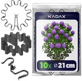 KADAX Plantenklem Ø6 zwart set van 10