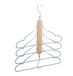 Relaxdays Houten kledinghanger voor 4 stuks kleding