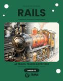 The Inventor's Notebook: Rails: A Detailed Technical Coloring Book for Kids Ages 8-12 | Locomotives, Signals, Bridges, Stations