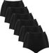 Sloggi Slip Set van 6 - Vrouwen - Schwarz - Effen - Microfaser - Maxi