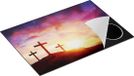 Chefcare Inductie Beschermer Kruisiging van Jezus Christus - Drie Kruisen - 75x55 cm - Multicolor