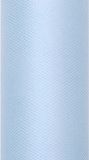 Merkloos Glitter tule stof - 10x - lichtblauw - 15 x 900 cm