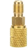 Allecto R410A Adaptateur de réfrigérant 5/16 pouce SAE femelle vers 1/4 pouce SAE mâle pour climatiseurs CVC