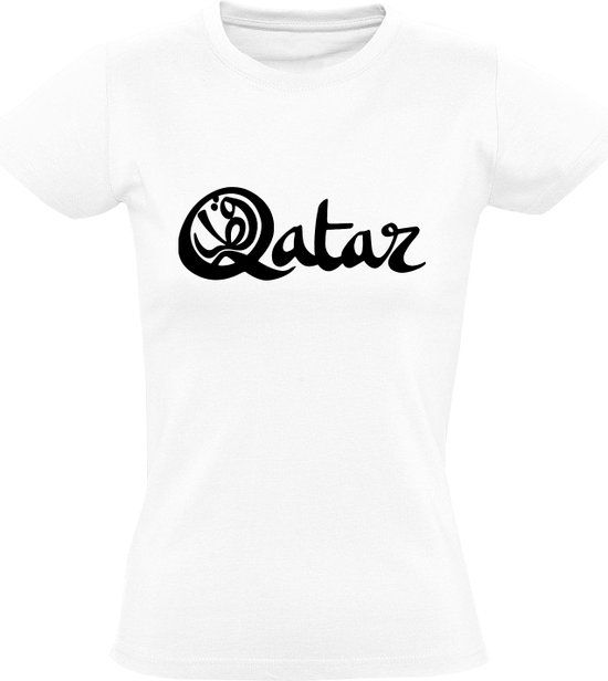 Qatar Dames T-shirt - Wit - 3XL