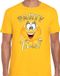 Bellatio Decorations Foute party t-shirt voor heren - Party Time - geel - carnaval/themafeest XL