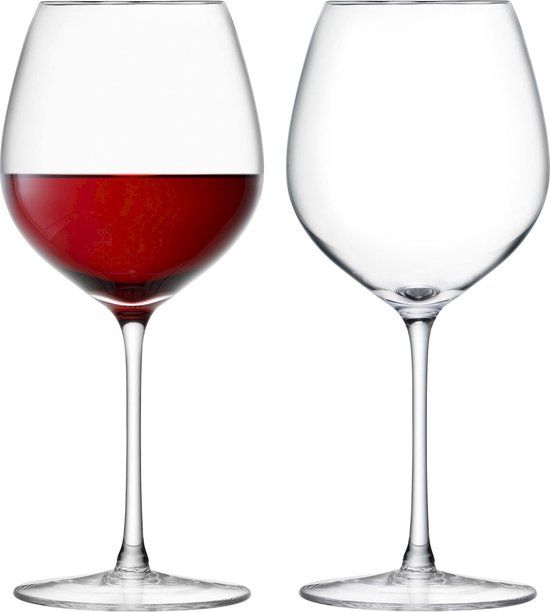 LSA Wine Wijnglas Rood - 400 ml - Set van 2 - Transparant