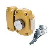 Vachette - Verrou de sureté bouton en cylindre série Cyclop - 40 mm brons
