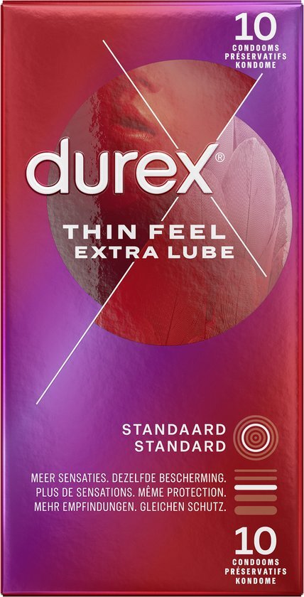 Durex Condoom Thin Feel Extra Lube