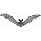 Faram Party Horror hangdecoratie vleermuis grijs - 50 cm - Halloween decoratie dieren - Halloween/horror thema versiering