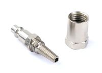 Snelle verbinding: adapter voor stijve slangen van 6 x 12 mm, gemaakt van robuuste materialen, ideaal voor elektrisch gereedschap en effectieve verbinding