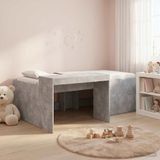 Maison Exclusive Lit superposé exclusif avec bureau pour enfants, couleur gris béton, dimensions 98,5 x 203 cm