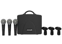 Audibax XM1800 Microfoonset met koffer, 3 dynamische handmicrofoons