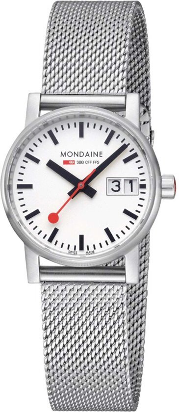 Mondaine Evo II MSE.30210.SM - Polshorloge - Staal - Zilverkleurig - Ã˜ 30 mm