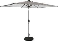vidaXL Parasol noir et blanc
