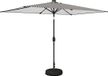 vidaXL Parasol noir et blanc