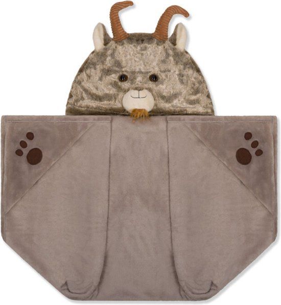 4KidsOnly Noxxiez Fleece Deken - Geit - Bruin - 100x130 cm