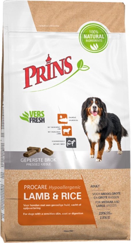 Prins Procare Hondenvoer Lam & Rijst - 15 kg