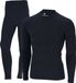 Xtreme Thermoset Heren - Merino Wol - Thermoshirt + Thermolegging - Navy Melange - Maat XL