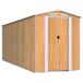 vidaXL Tuinschuur 523x223 cm Staal Bruin