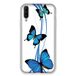 Beschermhoes Wiko Beschermhoes voor Wiko View 4 Lite, vlinders, wit