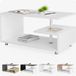 Casaria Salontafel - Opbergvak Krasbestendig 95x55x50cm – Wit