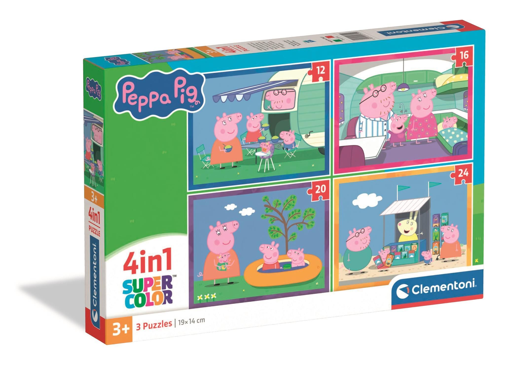 Clementoni Peppa Pig 4-in-1 Puzzel Set