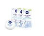 NIVEA Clear-Up Strips Zone T Mee-eterpleisters, verpakking van 3 (3 x 6 stuks) voor het reinigen van gezicht en Nivea Soft Mini crème voor gezicht, lichaam en handen, 25 g