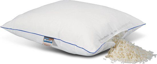 SPATEX Basic Hoofdkussen - 60x70cm - Latex/Synthetisch - Wit